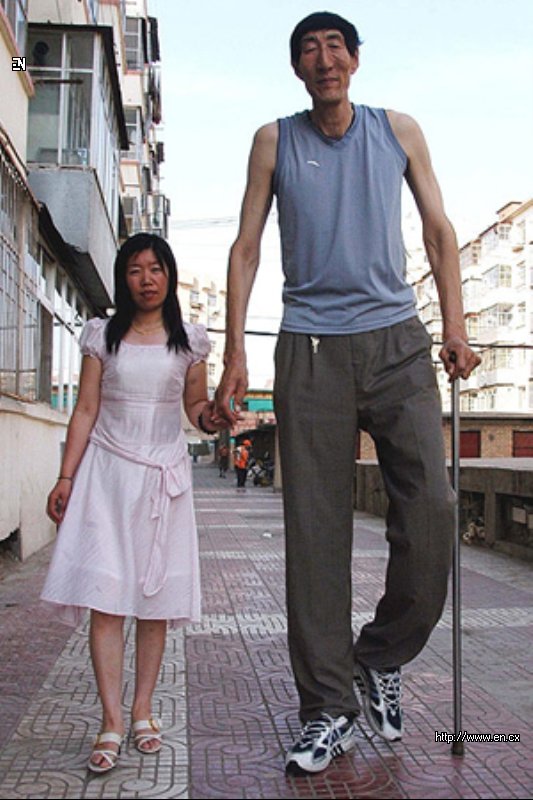 Высокий мужчина и маленькая женщина фото