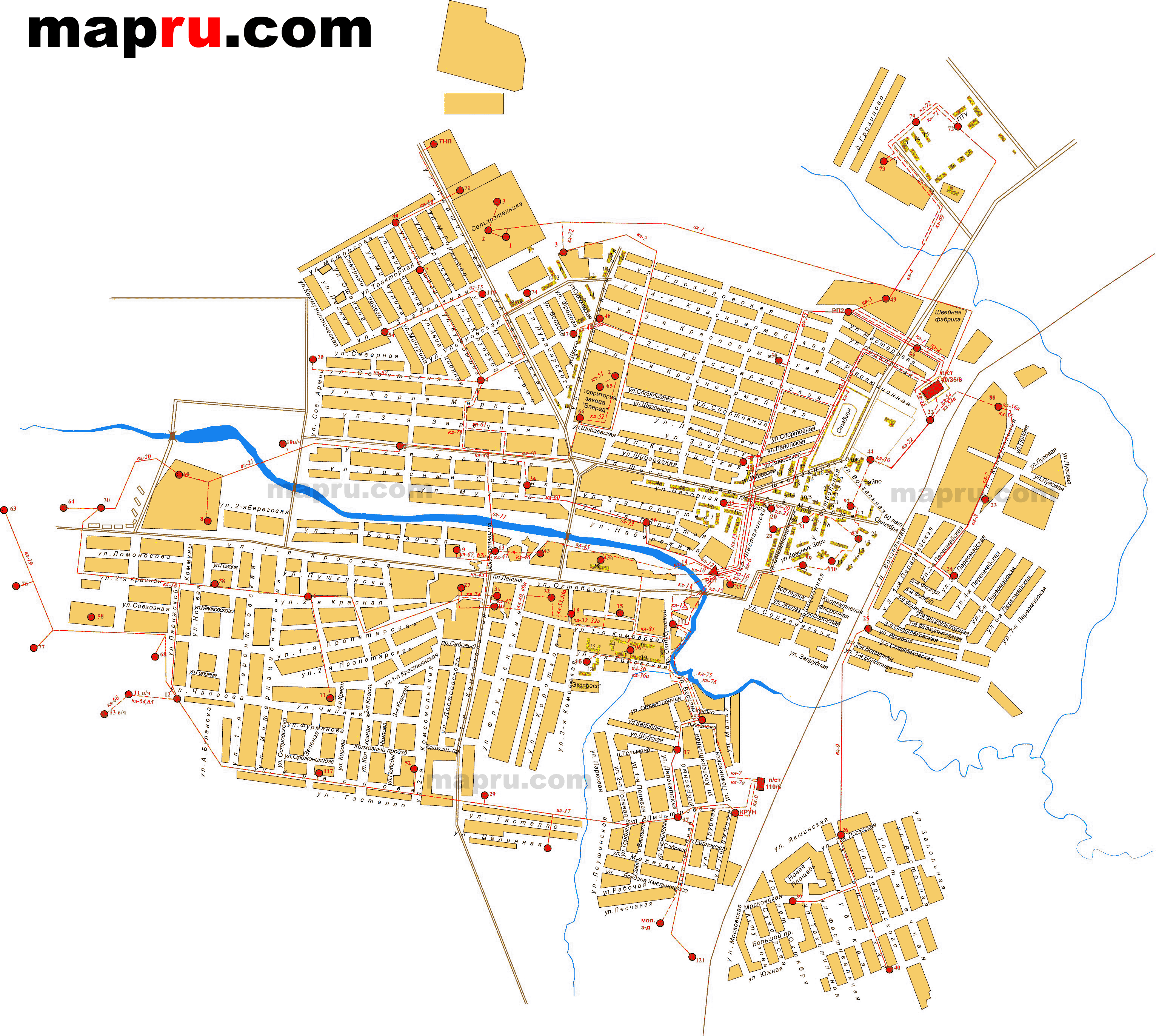 Переволоцк карта со спутника